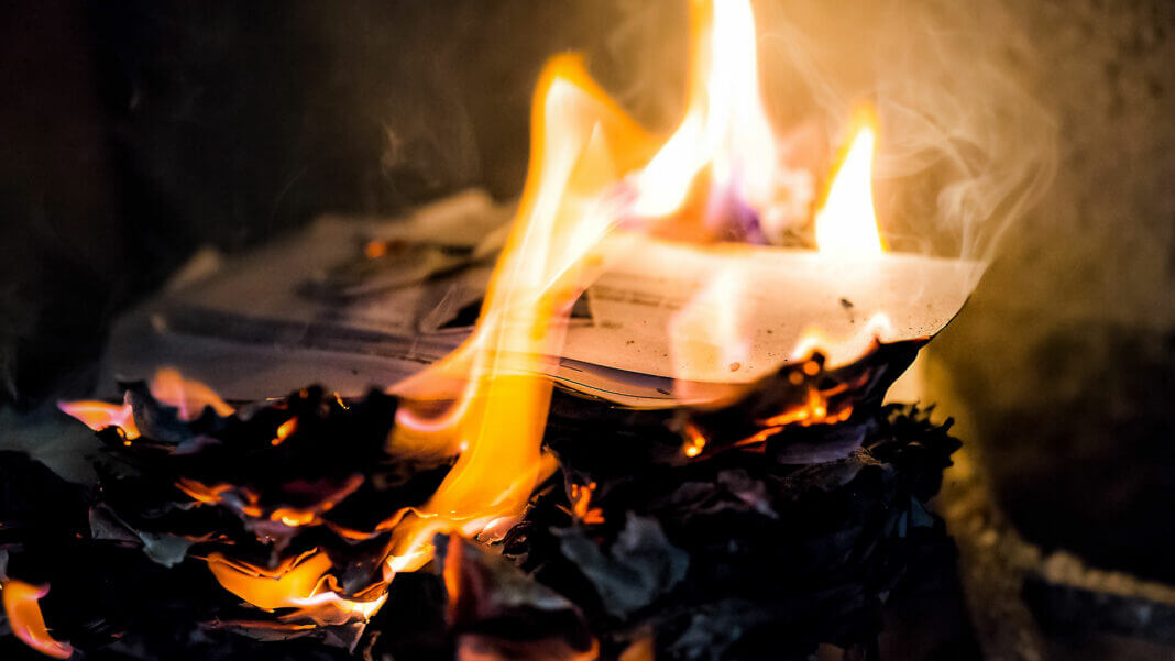 An employee of the tax service of Germany burned the declaration of 