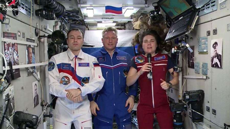 Astronauts from the ISS congratulated Russians on Defender of the Fatherland Day
