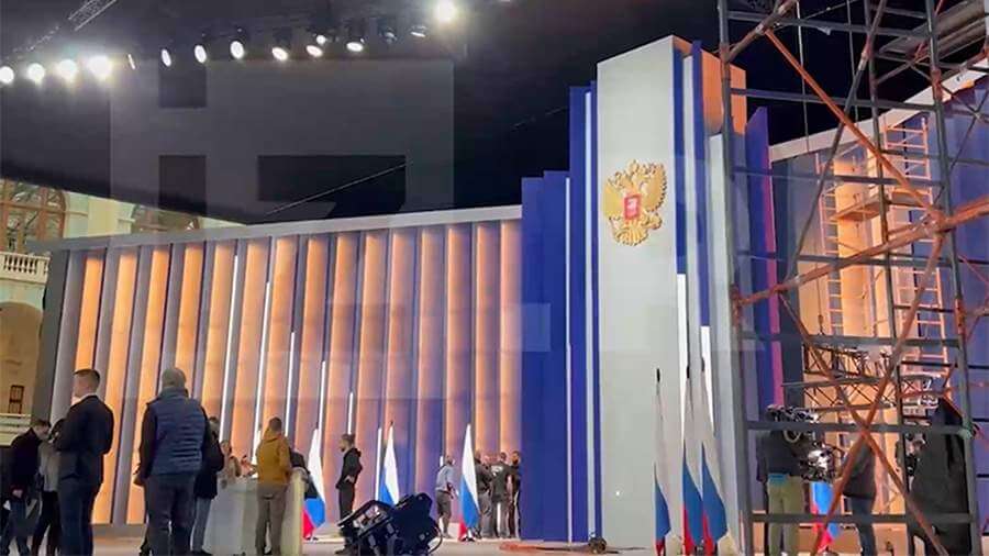 Izvestia filmed preparations for Putin's speech to the Federal Assembly
